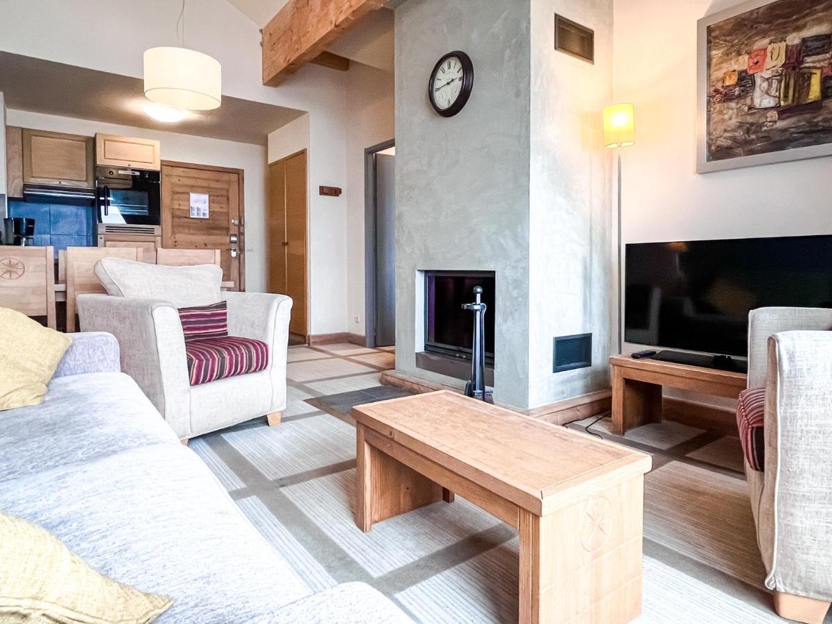 South Facing 2-Bed Apartment With Fireplace, Terrasses Deos Flaine Exterior foto