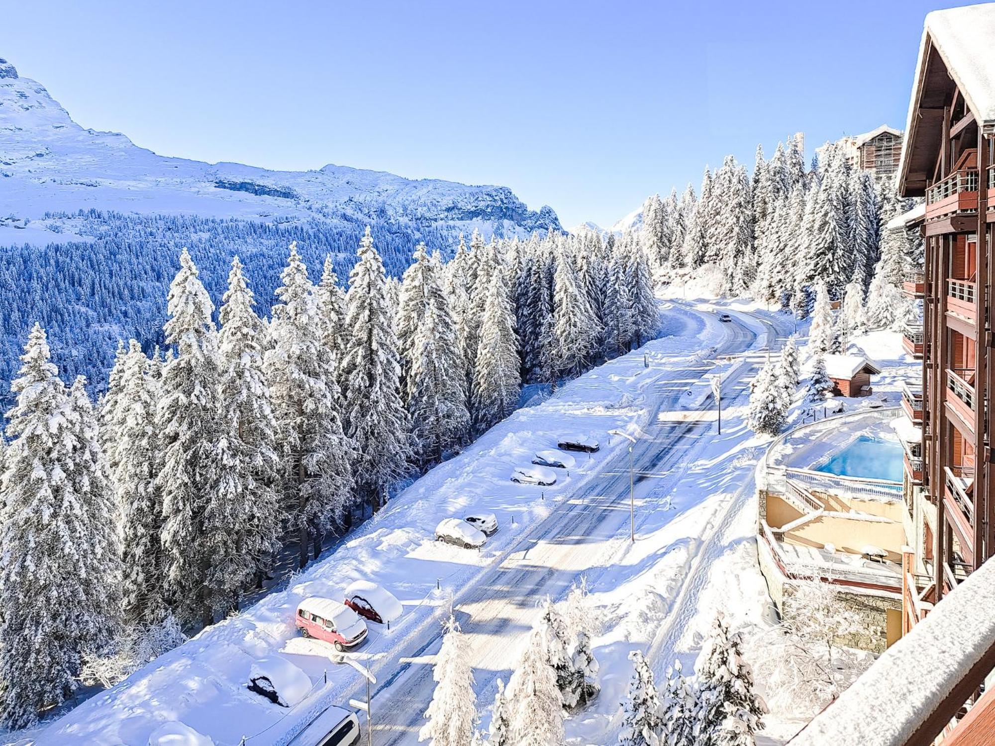 South Facing 2-Bed Apartment With Fireplace, Terrasses Deos Flaine Exterior foto